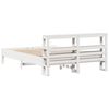 vidaXL Estructura de cama sin colch&oacute;n madera de pino blanca 140x200 cm