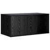 vidaXL Mueble Transport&iacute;n para Gatos Roble Negro 100 x 49 x 45 cm