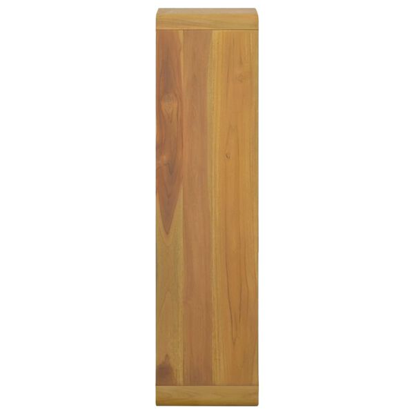 vidaXL Armario de ba&ntilde;o de pared madera maciza de teca 25x25x100 cm