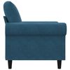 vidaXL Sill&oacute;n de terciopelo azul 60 cm
