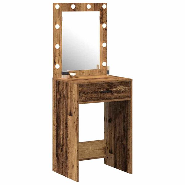 vidaXL Mesa de Tocador con cajón Madera Vieja 50 x 41 x 135 cm