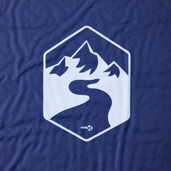 vidaXL Colch&oacute;n de camping autoinflable con almohada 1 persona azul