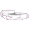 vidaXL Estructura de cama con cajones blanco 150x200 cm