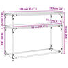 vidaXL Mesa consola madera de ingenier&iacute;a marr&oacute;n roble 100x35,5x75 cm