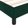 vidaXL Estructura cama sin colch&oacute;n terciopelo verde oscuro 120x190cm