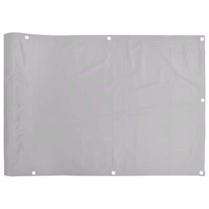 vidaXL Pantalla de privacidad de balc&oacute;n PVC gris 400x120 cm