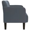 vidaXL Sof&aacute; Loveseat gris oscuro 109 cm terciopelo