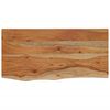 vidaXL Estante pared rectangular madera acacia borde vivo 60x30x2,5 cm