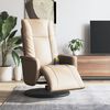 vidaXL Sill&oacute;n reclinable masaje reposapi&eacute;s cuero sint&eacute;tico capuchino