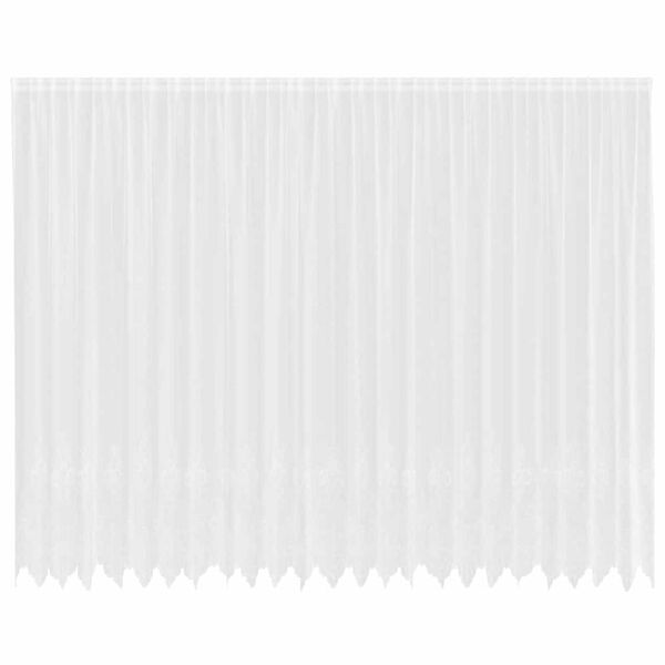 vidaXL Cortina de Encaje con cortinas Floral 300 x 600 cm Poli&eacute;ster