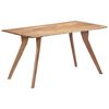 vidaXL Mesa de comedor de madera maciza de acacia 140x80x76 cm