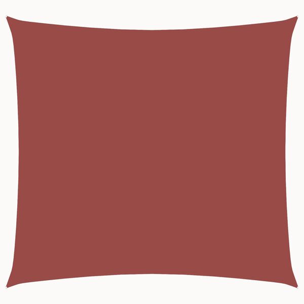vidaXL Toldo de vela cuadrado tela Oxford terracota 6x6 m