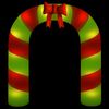 vidaXL Puerta de arco inflable de Navidad con LED 270 cm