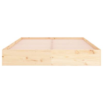 vidaXL Estructura de cama madera maciza king size 150x200 cm