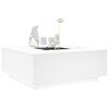 vidaXL Mesa de centro con LED Infinity blanca 100x100x40 cm