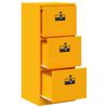 vidaXL Mueble archivador Amarillo Mostaza 45,5 x 42 x 106,5 cm