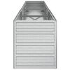 vidaXL Arriate de acero galvanizado plateado 240x40x45 cm