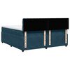 vidaXL Cama box spring con colch&oacute;n terciopelo azul 200x200 cm