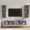 vidaXL Set de muebles para TV 4 pzas madera contrachapada gris Sonoma