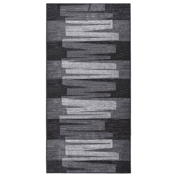 vidaXL Alfombra de pasillo antideslizante gris antracita 100x200 cm