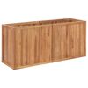 vidaXL Arriate de madera maciza de teca 150x50x70 cm