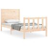vidaXL Estructura de cama sin colchón madera maciza de pino 100x200 cm