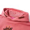 Sudadera infantil con capucha rosa palo 128