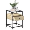 vidaXL Mesita de noche madera de ingenier&iacute;a roble Sonoma 40x40x55 cm