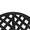 vidaXL Mesa de jard&iacute;n aluminio fundido negro &Oslash;48x53 cm