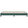 vidaXL Estructura cama sin colch&oacute;n terciopelo verde oscuro 120x210 cm