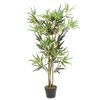 vidaXL &Aacute;rbol de bamb&uacute; artificial con 552 hojas verde 120 cm