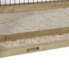 Kerbl Jaula de animales para uso interior madera marrón 116x75x70 cm