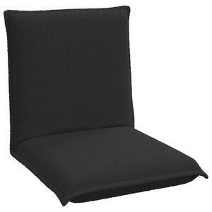 vidaXL Sill&oacute;n ajustable Negro Tela de Oveja
