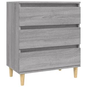 vidaXL Aparador de madera contrachapada gris Sonoma 60x35x70 cm