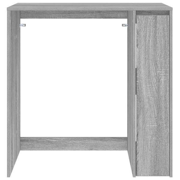 vidaXL Armario para lavadora con puerta Gris Sonoma 87 x 60 x 89 cm