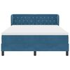 vidaXL Cama tipo Box Spring Azul oscuro 140 x 190 cm Terciopelo