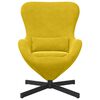 vidaXL Sillón huevo Amarillo 63 x 73 x 90 cm Terciopelo
