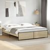 vidaXL Estructura cama madera ingeniería metal roble Sonoma 200x200 cm