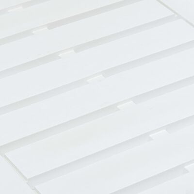 vidaXL Mesa de jardín de plástico blanco 78x55x38 cm
