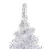 vidaXL &Aacute;rbol de Navidad preiluminado con luces y bolas plateado 180 cm