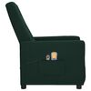 vidaXL Sillón de masaje eléctrico tela verde oscuro