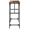 vidaXL Mesa Consola Madera vieja 75 x 32 x 75 cm Madera de ingenier&iacute;a