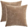 vidaXL Funda de almohada 2 uds. HEERLEN Marr&oacute;n 35 x 35 cm
