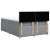 vidaXL Cama box spring con colch&oacute;n tela gris claro 140x190 cm