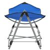vidaXL Hamaca con soporte plegable azul