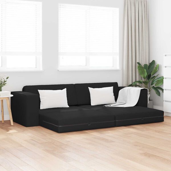 vidaXL Sof&aacute; cama 200cm Negro tela