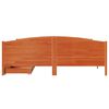 vidaXL Cama sin colchón madera maciza de pino marrón cera 160x200 cm