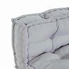 vidaXL Coj&iacute;n para Sof&aacute; Pallet 2 pcs Gris 120 x 80 x 38 cm Tela