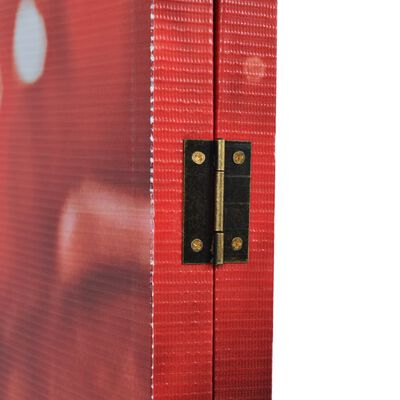 vidaXL Biombo divisor plegable 160x170 cm rosa roja