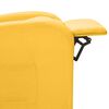 vidaXL Sillón de masaje eléctrico tela amarillo